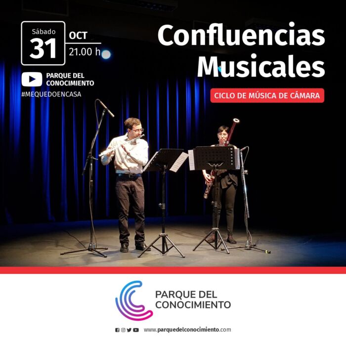 Sábados con música de cámara en las redes del Parque del Conocimiento 1 2 - Confluencias Musicales Flyer - 1
