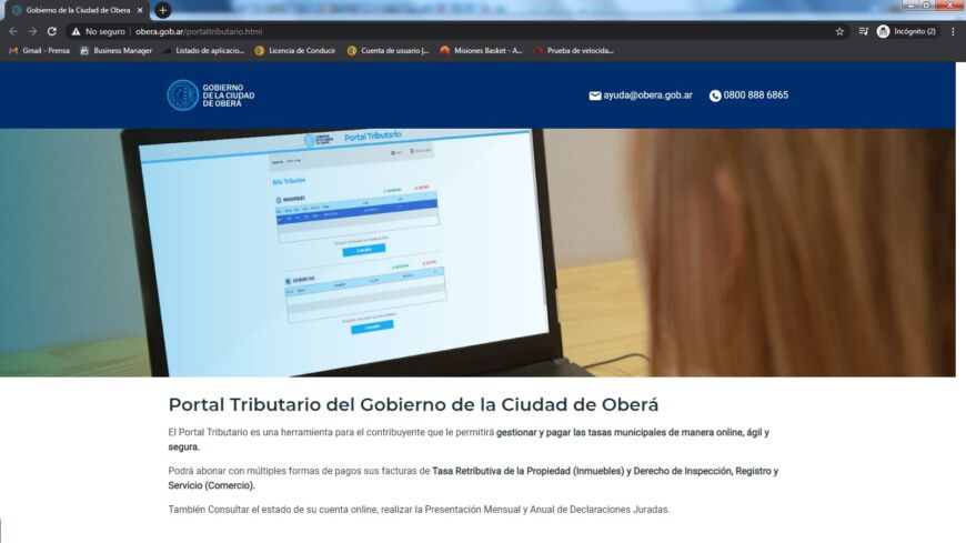 Oberá tendrá un portal tributario digital para el pago de impuestos y tasas 1 2 - Portal - 1