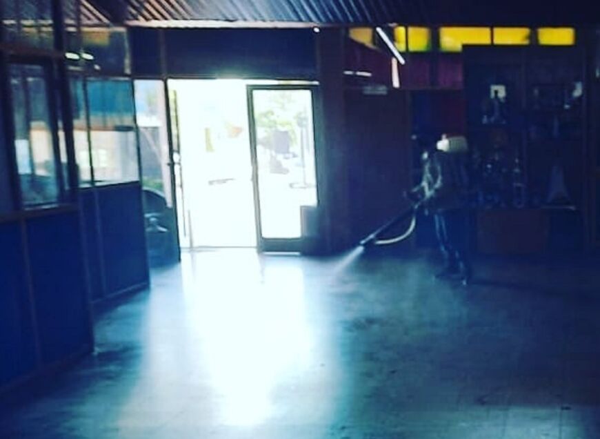 Posadas: realizaron sanitización en el Comando Radioeléctrico Centro y en los móviles policiales 2 4 - Sanitizacion 2 - 3