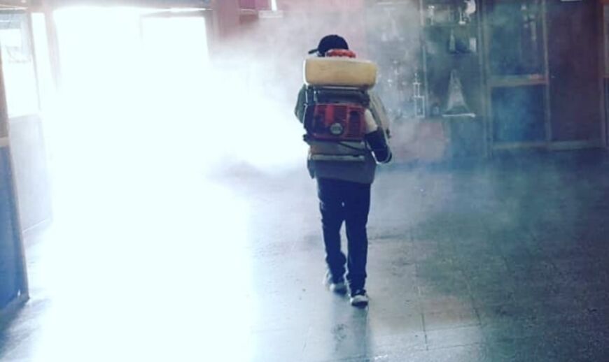 Posadas: realizaron sanitización en el Comando Radioeléctrico Centro y en los móviles policiales 1 2 - Sanitizacion - 1