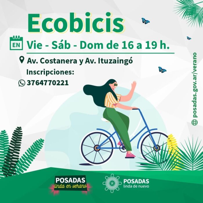 Habilitan nuevo punto de Eco Bicis en el Acceso Oeste de Posadas 1 2 - WhatsApp Image 2021 01 28 at 19.06.54 - 1