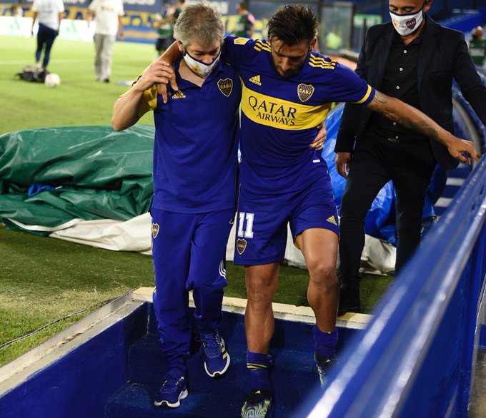 Boca: Salvio se rompió los ligamentos cruzados 1 2 - salvio lesion - 1