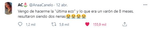 A los 8 meses de embarazo, se hizo una ecografía y descubrió que no esperaba un varón sino dos nenas 1 2 - e1 - 1