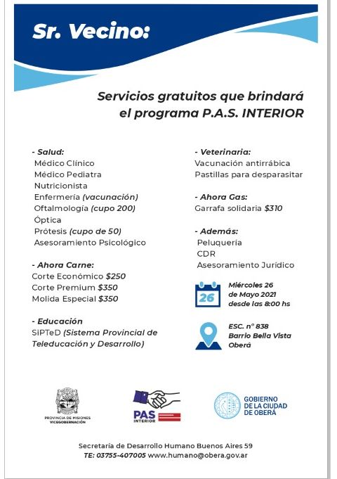 El PAS estará en Oberá el próximo miércoles 1 2 - PAS - 1