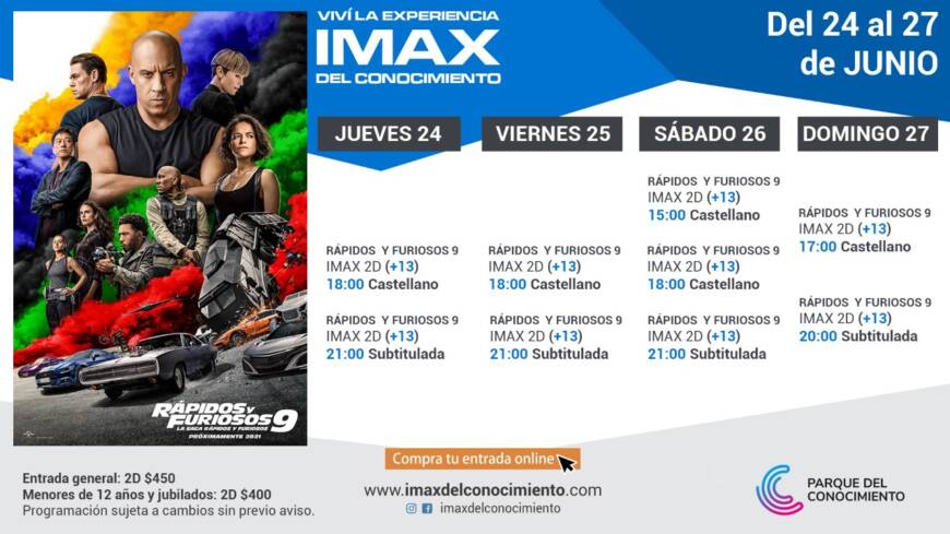 Rápido y Furioso 9 llega esta semana al IMAX del Conocimiento 1 2 - Cartelera - 1