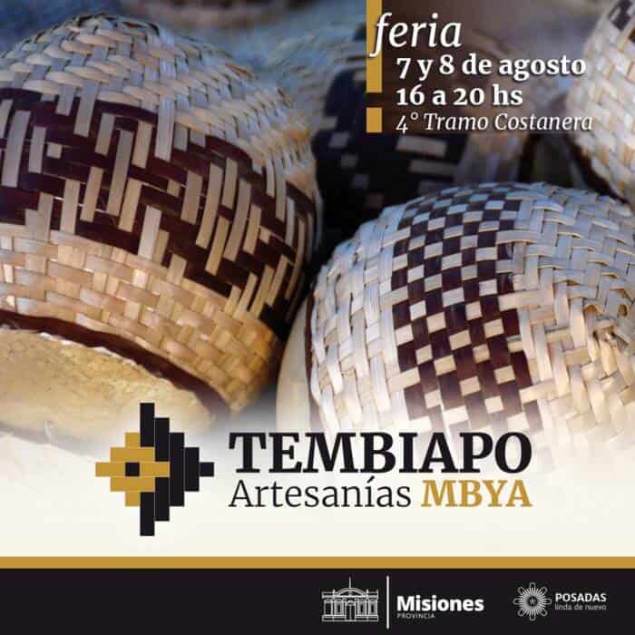 Feria Tembiapó: este fin de semana, artesanías mbya en la costanera de Posadas 1 2 - feria - 1