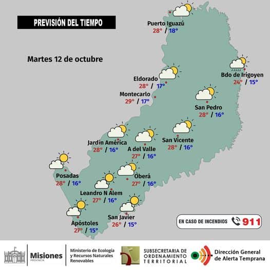 Martes cálido y con alto porcentaje de humedad en Misiones 1 2 - 245335684 1545126385826108 4394751033648817916 n - 1