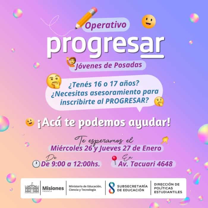 Este miércoles y jueves se inscribirá a la beca Progresar en Posadas 1 2 - becas progresar - 1