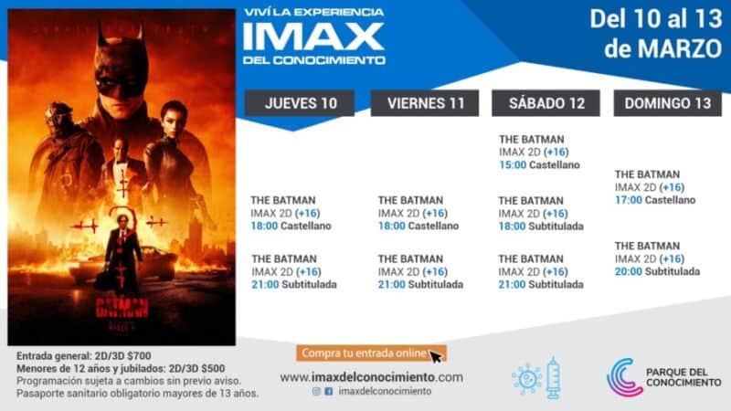 The Batman continúa en el IMAX del Conocimiento 1 2 - Cartelera IMAX - 1
