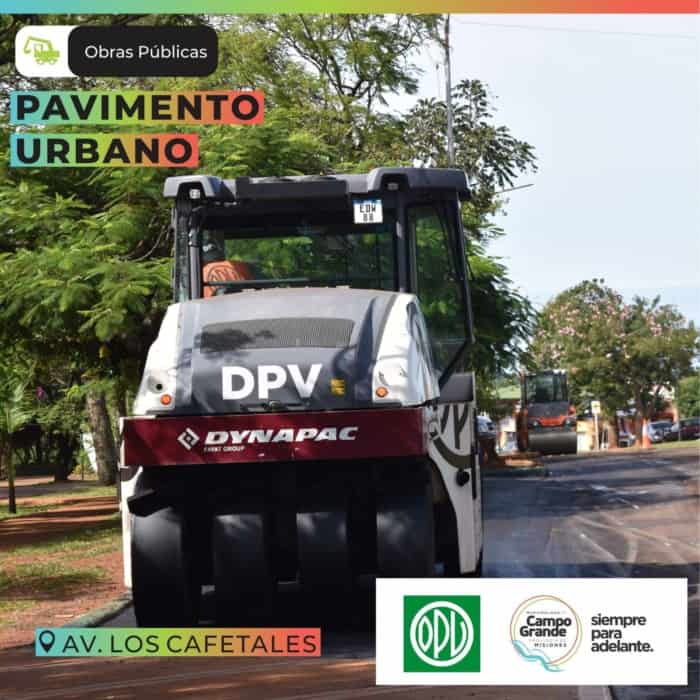 Fuerte avance en la pavimentación de calles y avenidas en Campo Grande 3 6 - obaras campo grande 1 - 5