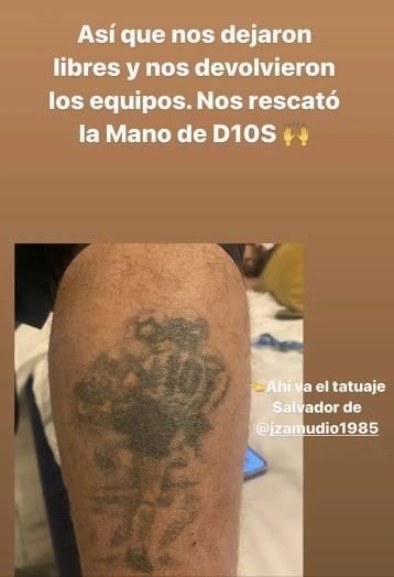 Detuvieron a un periodista en Ucrania y lo liberaron gracias a un tatuaje de Maradona 1 2 - tatoo - 1
