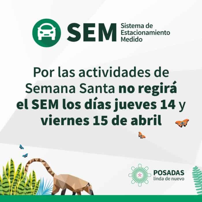 Posadas: el jueves y viernes no regirá el SEM 2 4 - posadas sem 1 - 3