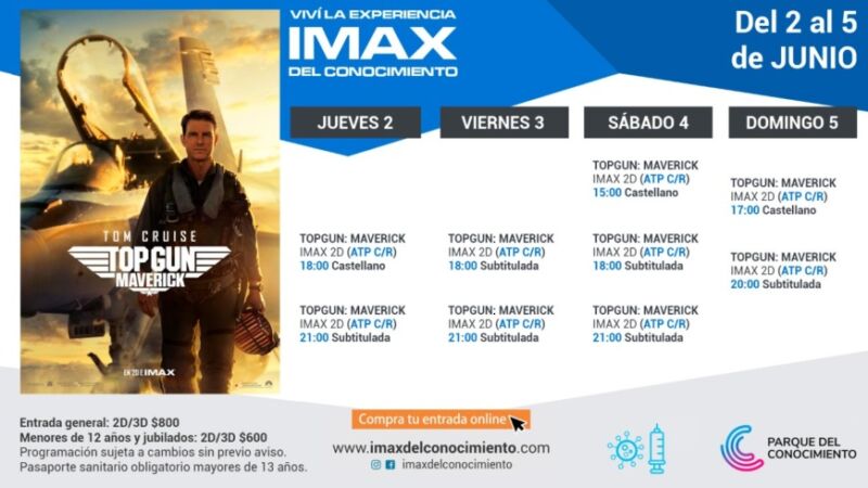 Top Gun sobrevuela récords y se queda en el IMAX 1 2 - Cartelera del IMAX 2 5 - 1