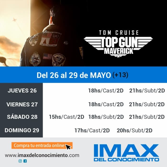 "Top Gun: Maverick" llega al IMAX del Parque del Conocimiento 1 2 - cartelera IMAX 1 - 1