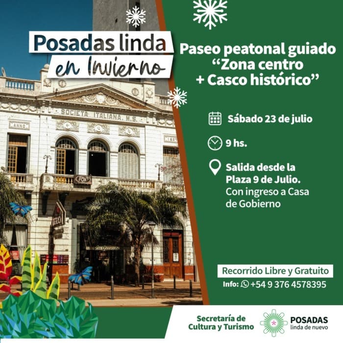 Realizan paseos guiados para redescubrir Posadas 1 2 - WhatsApp Image 2022 07 22 at 4.28.30 PM - 1