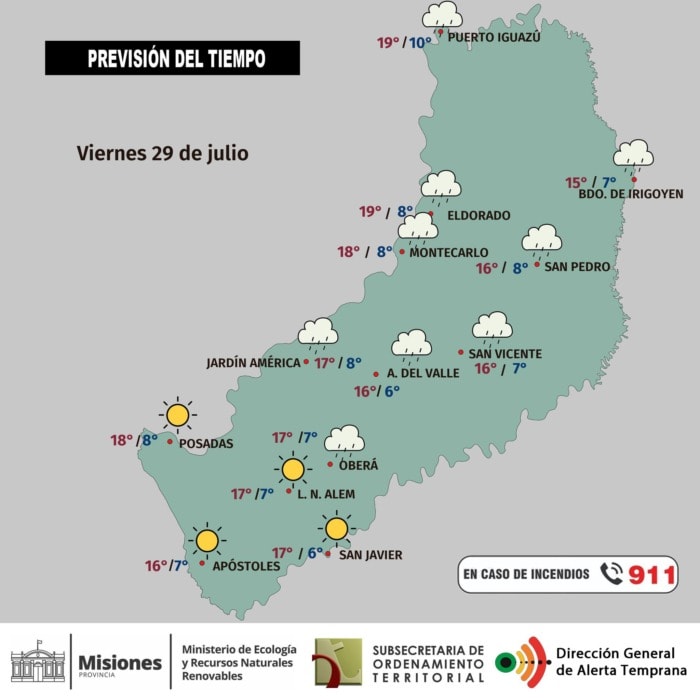 Vuelve el frío a Misiones: se espera un viernes con mínima de 7°C 1 2 - vuelve el frio a Misiones1 - 1