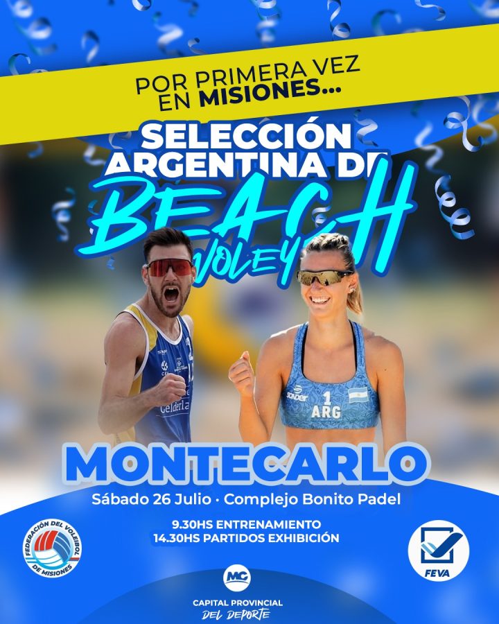 La Seleccion Argentina de Beach Voley llega por primera vez a Misiones con partidos de - 1