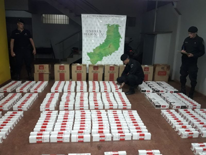 Andresito: secuestraron más de 400 gruesas de cigarrillo por contrabando