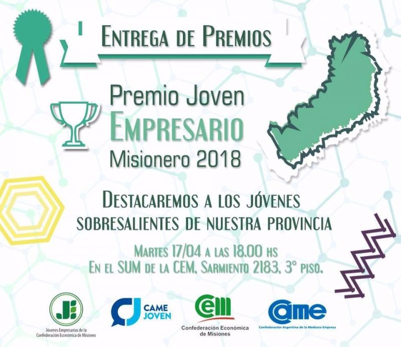 La CEM entregará el “Premio Joven Empresario 2018”