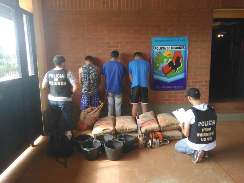 San Vicente: vendían hasta cemento robado y terminaron tras las rejas