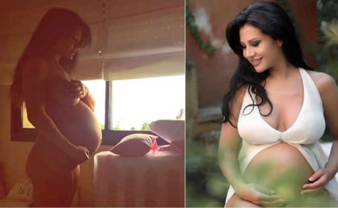 El desnudo de Adabel Guerrero, embarazada y a poco de ser mamá