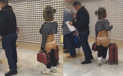No dejaron viajar a una mujer que se paseó en bombacha por un aeropuerto de México