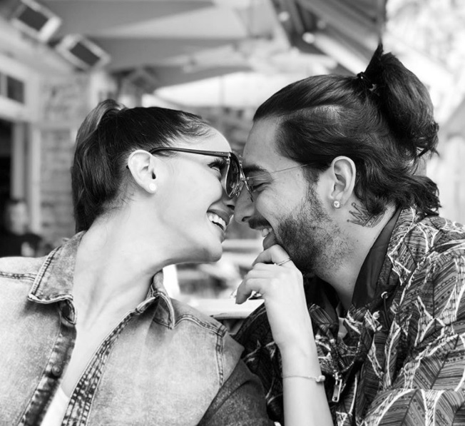 Maluma oficializó su noviazgo con Natalia Barulich con una romántica foto