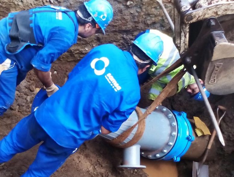 Samsa trabaja en zona Sur y recomiendan cuidar el agua