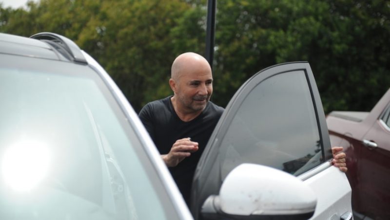 Toda la intimidad del encuentro entre Jorge Sampaoli y Franco Armani en Ezeiza