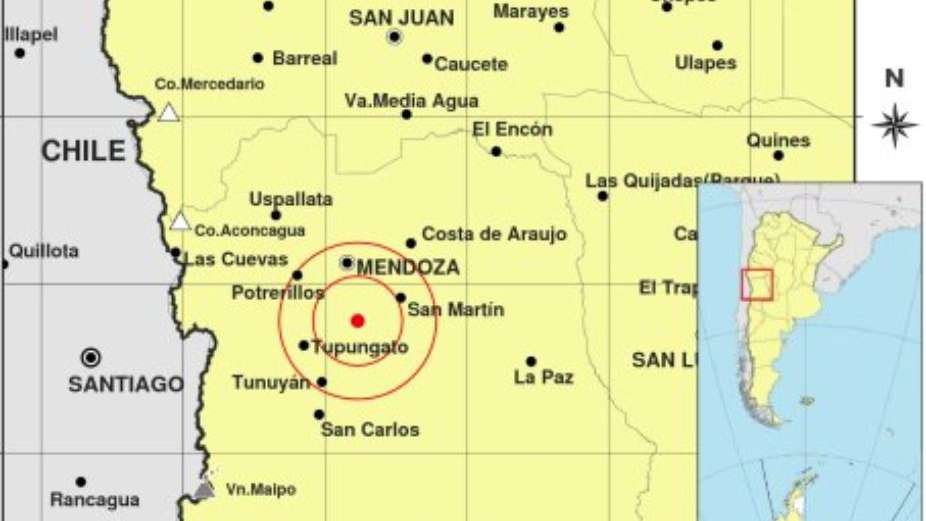 Un sismo de 4.6 grados estremeció la provincia de Mendoza