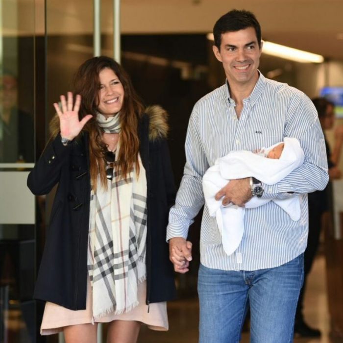 Isabel Macedo y Juan Manuel Urtubey presentaron a su beba