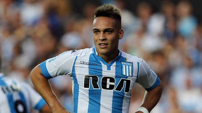 Lautaro Martínez ensaya su despedida de Racing