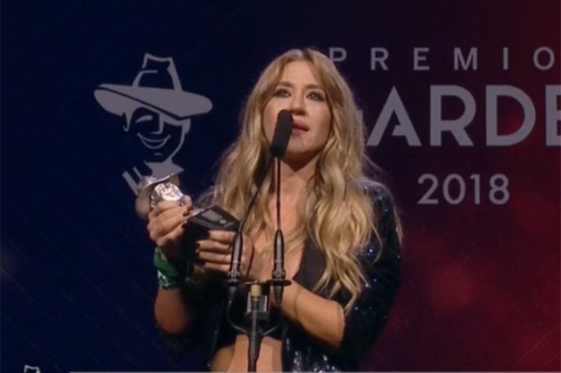 El fuerte discurso de Jimena Barón al ganar un Premio Gardel