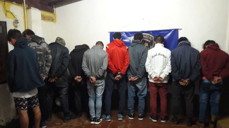 Candelaria: operativo terminó con 16 detenidos, cocaína y motos secuestradas