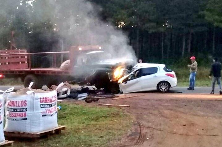 Montecarlo: brutal choque dejó un fallecido en ruta 12