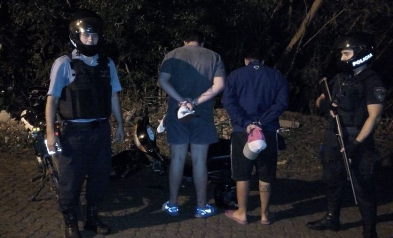 Gaupá: una motocicleta secuestrada y cinco detenidos en operativo de seguridad
