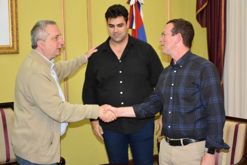 Passalacqua recibió a directivos de Retsa, empresa inversora que avanza su instalación en el Parque Industrial