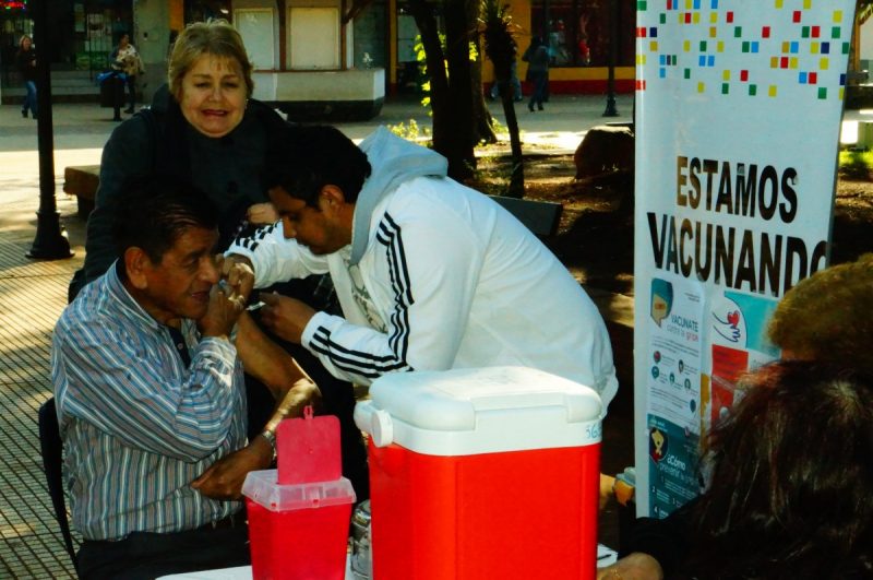 Aplicaron 500 dosis de vacunas antigripales