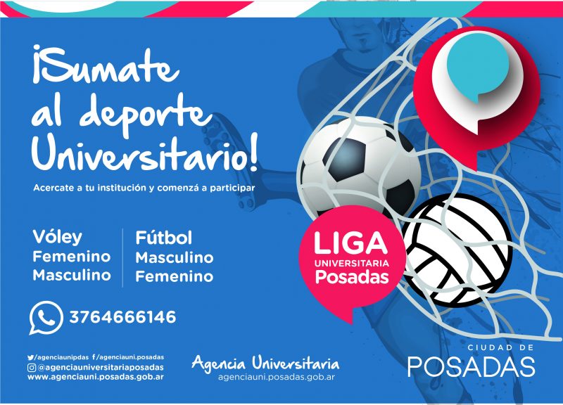 El sábado 5 comienza la Liga Universitaria de Fútbol Masculino