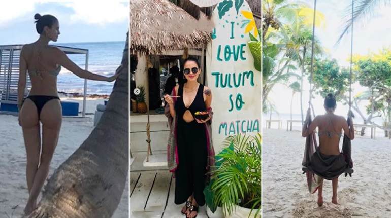 Silvina Luna, las fotos de su retiro espiritual en las increíbles playas mexicanas de Tulum