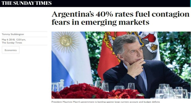 Para prensa británica, Argentina está 