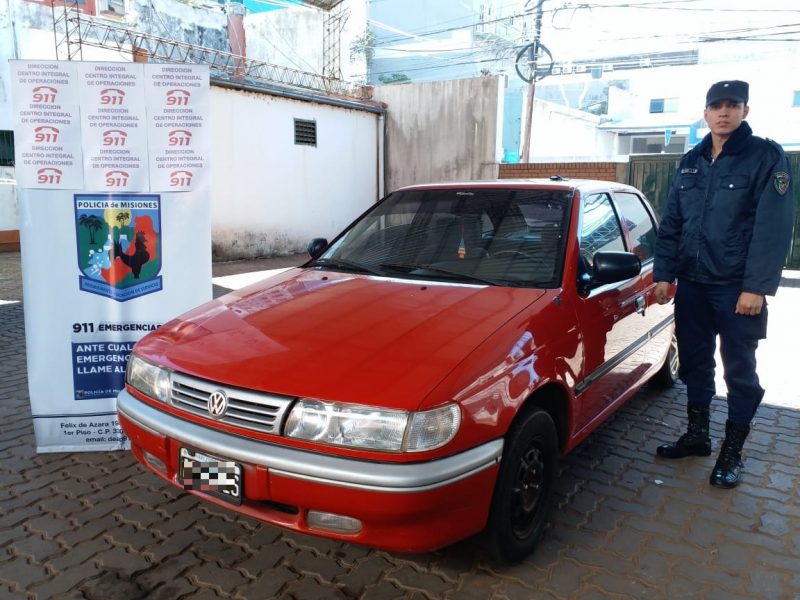 Cámaras del 911 detectaron auto con pedido de secuestro y el conductor fue detenido