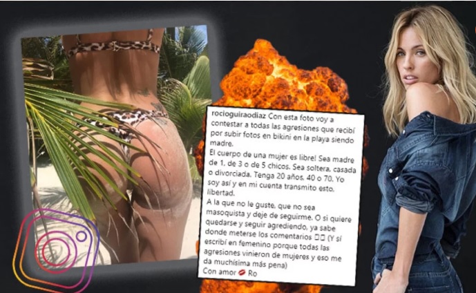 Rocío Guirao Díaz, foto hot y descargo contra las críticas