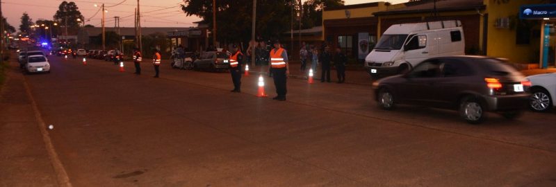 Megaoperativo policial en varias zonas de Posadas