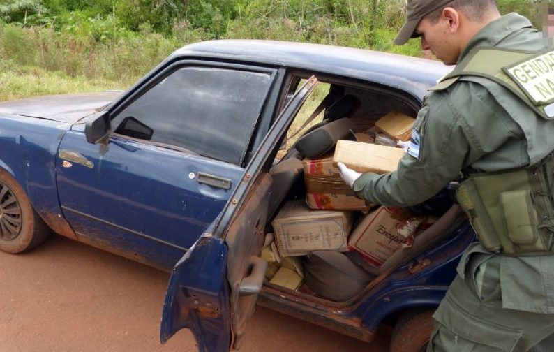 Aristóbulo del Valle: secuestran casi 200 kilos de marihuana trasladados en un automóvil