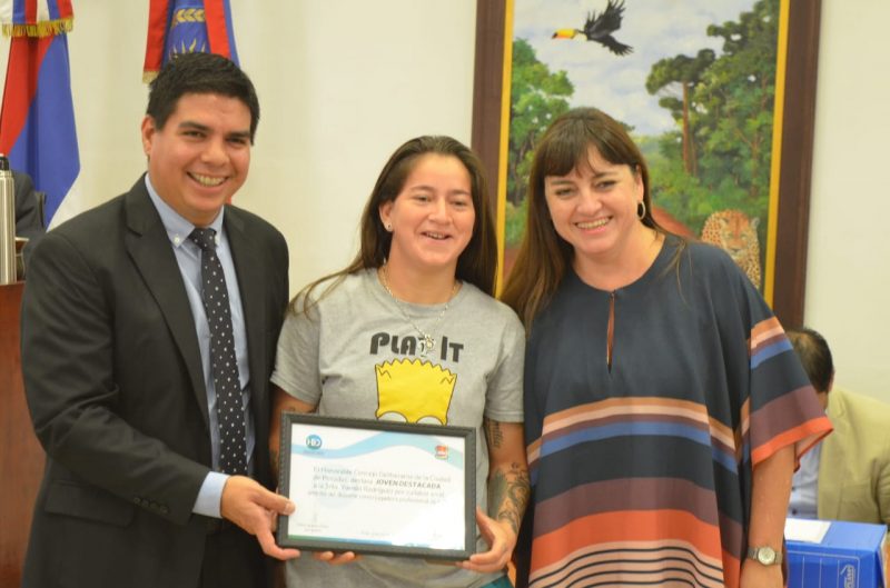 El Concejo Deliberante declaró “Joven Destacada” a Yamila Rodríguez, la goleadora posadeña