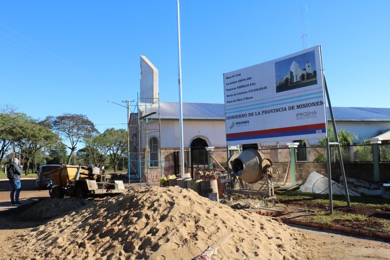 Santa Ana: avanza la remodelación de la iglesia San Joaquín y Santa Ana