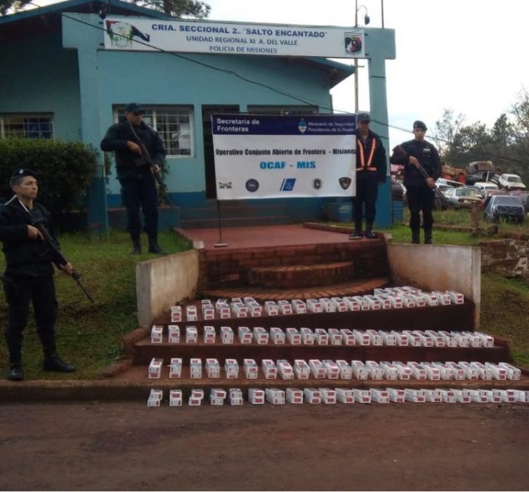 Salto Encantado: secuestraron 200 gruesas de cigarrillos sin aval aduanero