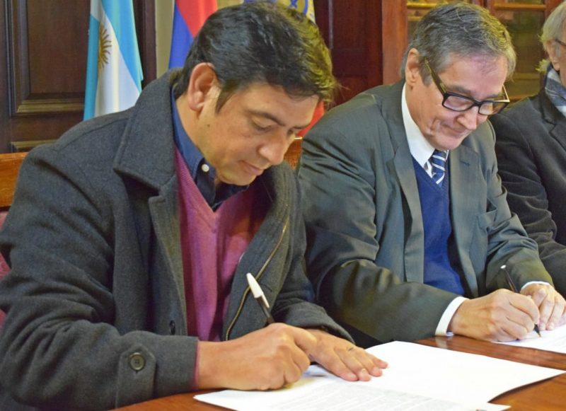 Patrimonio cultural: el municipio firmó un convenio con la Logia Roque Pérez