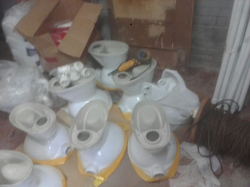 Refaccionan baños, desagües y veredas de la Escuela 117